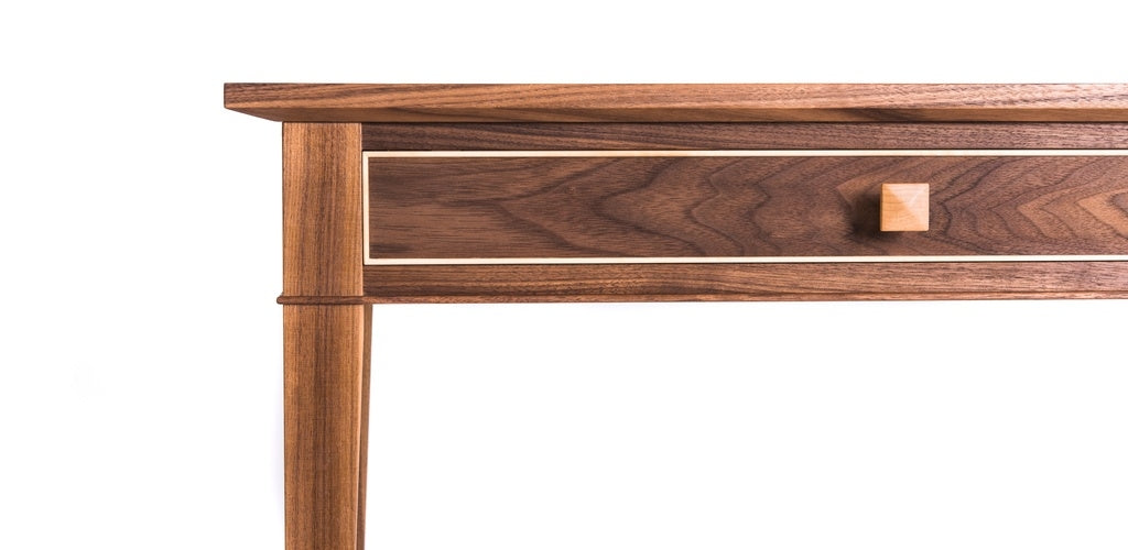 Bespoke Writing Desk in Walnut and Maple