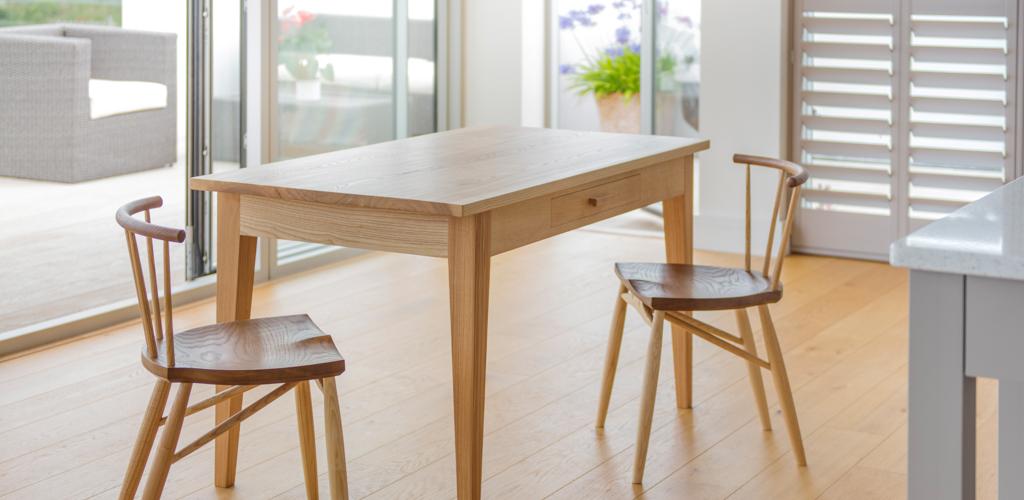 Whittlewood dining table handmade to bespoke dimensions